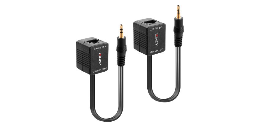 Lindy 70450 extensor audio/video Transmisor y receptor de señales AV Negro