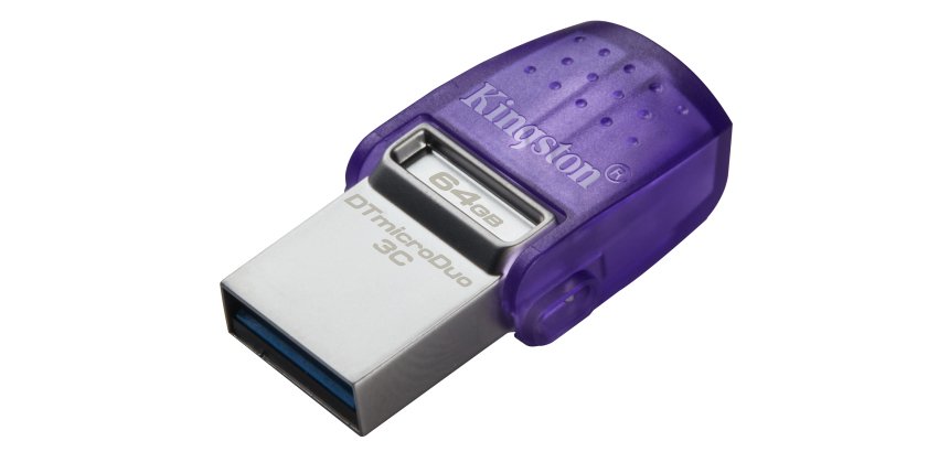 Kingston Technology DataTraveler 64 Go microDuo 3C 200 Mo/s dual USB-A + USB-C