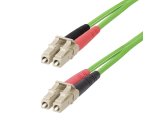 StarTech.com Câble Fibre Optique Multimode OM5 LC à LC UPC de 15m, Cordon/Jarretière/Connecteur Fibre Optique 50/125µm Duplex LOMMF Zipcord, VCSEL, 40G/100G, Insensible à la Courbure, Cordon de Liaison Fibre LSZH