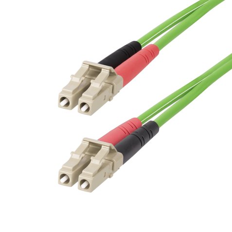 StarTech.com Cable de Fibra Óptica LC a LC (UPC) OM5 Multimodo 2m - Dúplex 50/125µm LOMMF Tipo Cremallera VCSEL 40G/100G - No Sensible a los Dobleces - Low Insertion Loss - LSZH