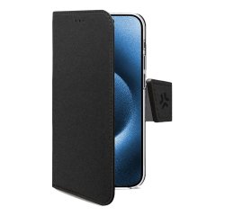 Celly WALLY mobile phone case 16 cm (6.3") Wallet case Black