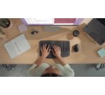 Logitech ERGO 920-012286 clavier Bureau RF sans fil + Bluetooth AZERTY Français Graphite