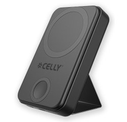 Celly MAGPBW10000BK batería externa 10000 mAh Cargador inalámbrico Negro