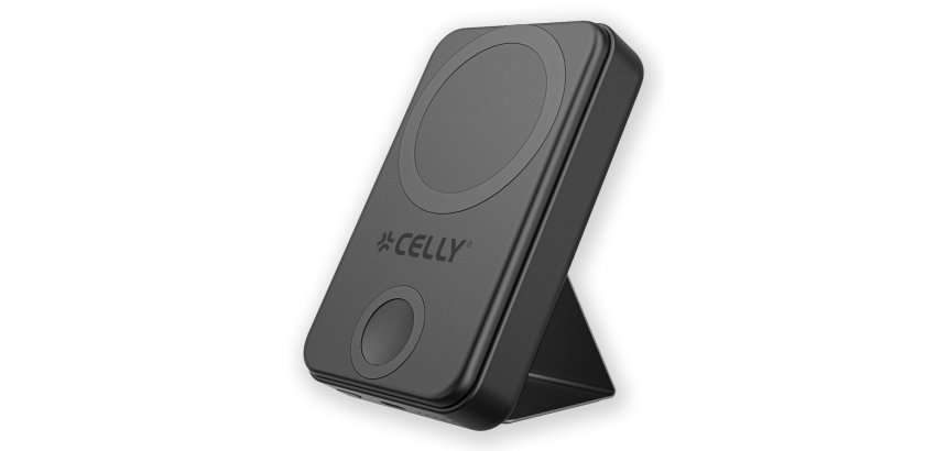 Celly MAGPBW10000BK batería externa 10000 mAh Cargador inalámbrico Negro