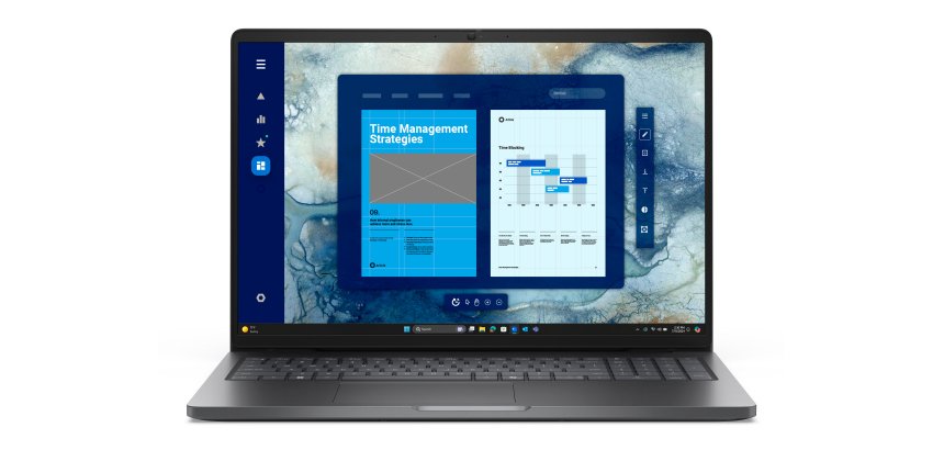 DELL Pro 16 PC16250 Intel Core 5 120U Ordinateur portable 40,6 cm (16") Full HD+ 8 Go DDR5-SDRAM 512 Go SSD Wi-Fi 6E (802.11ax) Windows 11 Pro Français Noir