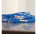 DYMO Rhino Industrial Heat-Shrink Cable Label Tubes | 19 mm x 1.5 m | Black Print on White | Self-Adhesive | for Rhino Label Makers