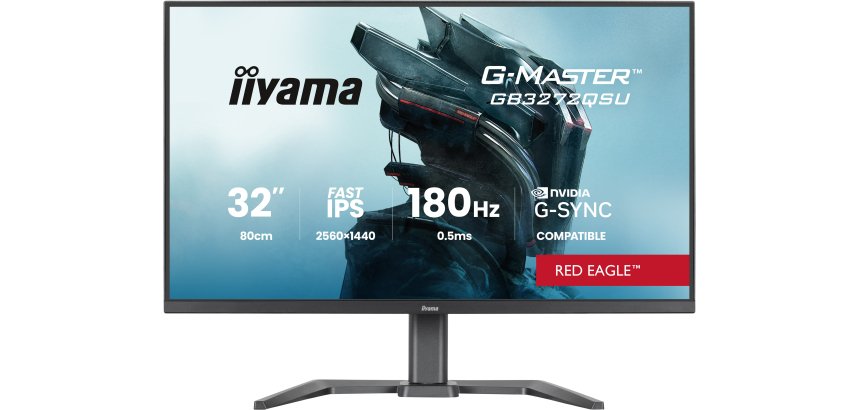 iiyama G-MASTER GB3272QSU-B1 écran plat de PC 80 cm (31.5") 2560 x 1440 pixels Quad HD LED Noir