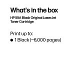HP 55A - black - original - LaserJet - toner cartridge (CE255A)