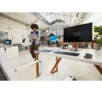 HP KBD 975 DUAL-MODE WL FR clavier RF sans fil + Bluetooth Noir