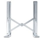 StarTech.com Foldable Laptop Riser Stand, Portable Height Adjustable Ergonomic Laptop Stand, Ventilated Aluminum Frame Supports 22lb (10Kg), Tilt/Raised/Angled Laptop/Tablet Stand, Collapsible Design