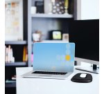 StarTech.com Mouse Pad with Hand rest, 6.7x7.1x 0.8in (17x18x2cm), Ergonomic Mouse Pad with Wrist Support, Desk Wrist Pad w/ Non-Slip PU Base, Cushioned Gel Mouse Pad w/ Palm Rest - TAA