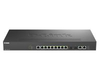 D-Link DMS-1250-12TP/E commutateur réseau Géré 2.5G Ethernet (100/1000/2500) Connexion Ethernet, supportant l'alimentation via ce port (PoE) Noir