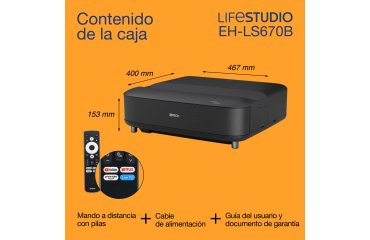 Epson Lifestudio Grand EH-LS670B - Negro metalizado