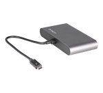 StarTech.com Mini-Station d'Accueil Thunderbolt à Seux Écrans, DisplayPort 4K 60 Hz, Hub Sans Pilote pour Windows et Mac, Gigabit Ethernet, 1 Port USB-A (USB 5 Gbps), Câble de 28cm