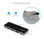 StarTech.com USB C Multiport Adapter - USB-C to 4K 60Hz HDMI 2.0, 100W Power Delivery Pass-Through Charging, 3-Port USB 3.0 Hub, Audio - USB-C Mini Dock - Portable USB Type-C Travel Dock