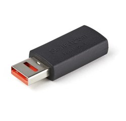 StarTech.com Adaptador Bloqueador USB de Datos – Adaptador USB Macho a Hembra de Carga Solamente – Sin Datos - Solo de Carga para Tablet o Teléfono Móvil – Adaptador Protector USB de Bloqueo de Datos
