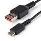 StarTech.com Câble chargeur sécurisé 1 m - Data Blocker - Câble USB-A vers USB-C - Protection No-Data Charge/Alim. pour SmartPhone/Tablette – Câble Blocage Transfert Données USB