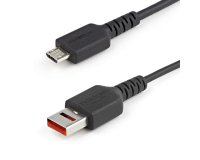 StarTech.com 3ft (1m) Secure Charging Cable – USB-A to Micro USB Data Blocker Charge-Only Cable – Power-Only Charger Cable for Phone/Tablet – Data Blocking USB Protector Adapter Cable