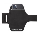 Celly ARMBSPORTBK custodia per cellulare 17,5 cm (6.9") Fascia da braccio Nero, Trasparente