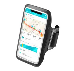 Celly ARMBSPORTBK funda para teléfono móvil 17,5 cm (6.9") Brazalete caso Negro, Transparente