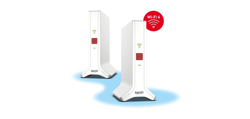 Mesh Set FRITZ! 4200 2-pack Edition International Bi-bande (2,4 GHz / 5 GHz) Wi-Fi 6 (802.11ax) Rouge, Blanc 2x2/4x4
