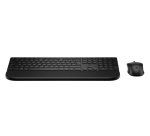 HP MultiDvcDuMdMSEKBCombowPR585C FR clavier Souris incluse maison/bureau RF sans fil + Bluetooth Noir