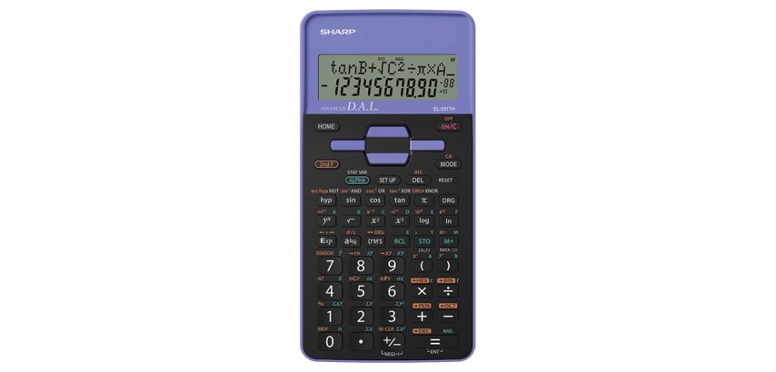 Sharp EL-531TH calcolatrice Tasca Calcolatrice scientifica Nero, Viola