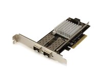 StarTech.com Carte réseau PCI Express à 2 ports fibre optique 10 Gigabit Ethernet avec SFP+ ouvert et chipset Intel