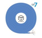 AISENS Cable de Red RJ45 LSZH CPR Dca CAT.7 600 MHZ S/FTP AWG23, Azul, 100 m