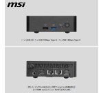 MSI Cubi NUC AI+ 3MG-003EU Copilot+ PC Intel Core Ultra 7 355 16 GB DDR5-SDRAM 1 TB SSD Windows 11 Pro Mini PC Nero