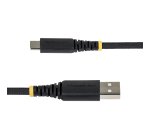 StarTech.com Schnellladekabel USB-A auf USB-C 2m, 15W 3A, doppellagiges Nylon/TPE-Geflecht, langlebiges USB-A auf Typ-C Ladekabel, USB-A auf USB-C Kabel