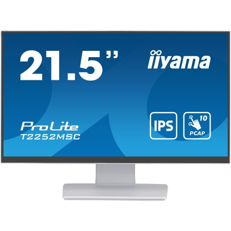 iiyama ProLite computer monitor 54,6 cm (21.5") 1920 x 1080 Pixels Full HD LCD Touchscreen Tafel Wit