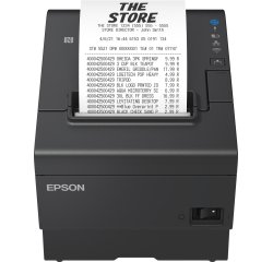 Epson TM-T88VII (132): USB, Ethernet, PoweredUSB, Black