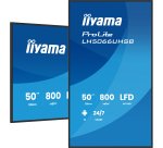 iiyama LH5066UHSB-B1AG Écran d'affichage dynamique Écran plat de signalisation numérique 127 cm (50") LCD Wifi 800 cd/m² 4K Ultra HD Noir Intégré dans le processeur Android 24/7