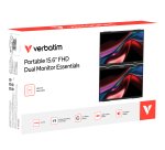Verbatim Portable 15.6" FHD Dual Monitor Essentials