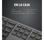 Teclado hp 975 dual inalambrico bluetooth 5.0 retroiluminacion usb-c color gris
