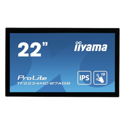 iiyama ProLite TF2234MC-B7AGB écran plat de PC 54,6 cm (21.5") 1920 x 1080 pixels Full HD LED Écran tactile Multi-utilisateur Noir