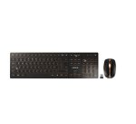 CHERRY DW 9100 SLIM teclado Ratón incluido Universal RF Wireless + Bluetooth QWERTY Español Negro
