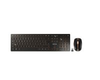 CHERRY DW 9100 SLIM teclado Ratón incluido Universal RF Wireless + Bluetooth QWERTY Español Negro