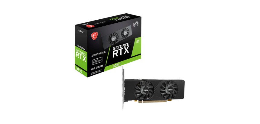 MSI GEFORCE RTX 3050 LP E 6G OC scheda video NVIDIA 6 GB GDDR6