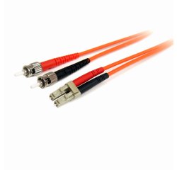 StarTech.com 1m Fiber Optic Cable - Multimode Duplex 62.5/125 LSZH Fiber Jumper Cord - LC/ST