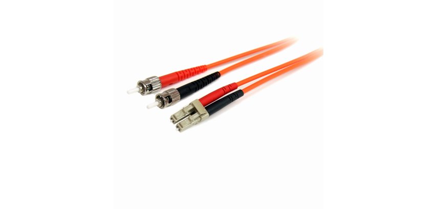 StarTech.com Cable Adaptador de Red de 2m Multimodo Dúplex Fibra Óptica LC-ST 62,5/125 - Patch Duplex