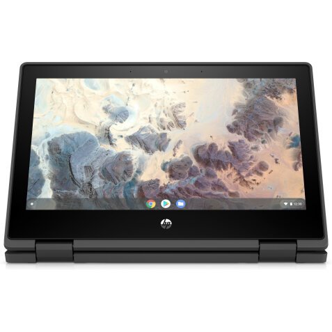 HP Chromebook x360 11 G4 Intel® Celeron® N4500 29,5 cm (11.6") Touch screen HD 4 GB LPDDR4x-SDRAM 64 GB eMMC Wi-Fi 6 (802.11ax) ChromeOS Nero