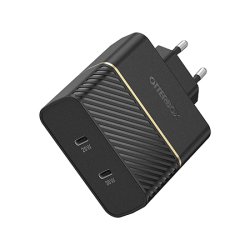 OtterBox EU Wall Charger 50W - 1X USB-C 30W + 1X USB-C 20W USB-PD, noir