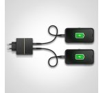 OtterBox EU Wall Charger 50W - 1X USB-C 30W + 1X USB-C 20W USB-PD, noir