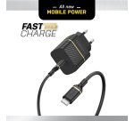 OtterBox EU Wall Charger 20W - 1X USB-C 20W USB-PD + USB C-C Cable 1m, noir