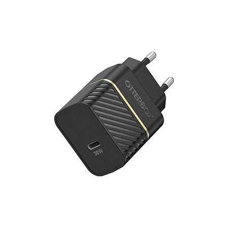 OtterBox EU Wall Charger 30W GaN - 1X USB-C 30W USB-PD, noir