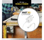 OtterBox EU Wall Charger 20W - 1X USB-C 20W USB-PD + USB C-Lightning Cable 1m, Cloud Dust White