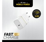 OtterBox EU Wall Charger 30W GaN - 1X USB-C 30W USB-PD, Cloud Dust White