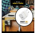 OtterBox EU Wall Charger 30W GaN - 1X USB-C 30W USB-PD, Cloud Dust White